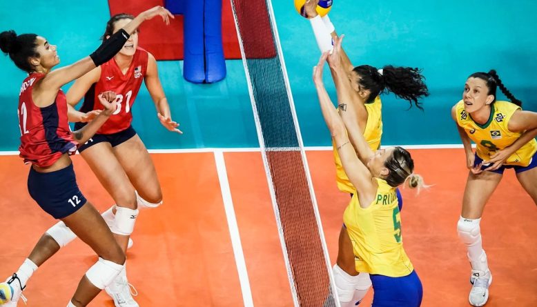 Brasil perde para os Estados Unidos por 3 a 0 na Liga das Nações e fecha fase classificatória em terceiro lugar
