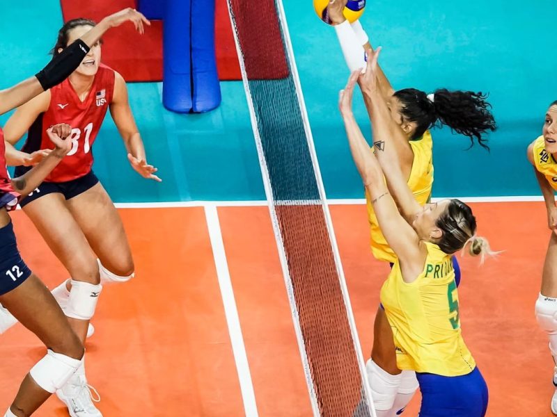 Brasil perde para os Estados Unidos por 3 a 0 na Liga das Nações e fecha fase classificatória em terceiro lugar