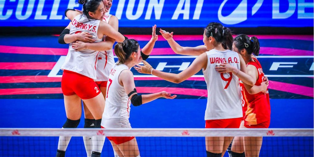 China vence EUA de virada e avança à semifinal da Liga das Nações de vôlei feminino em casa