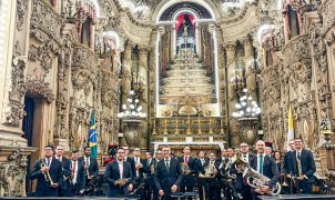 Rio Brass Band abre caminho para encontro mundial de bandas com concerto em igreja histórica do centro do Rio