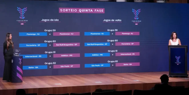 Sorteio define quartas de final da Copa do Brasil Feminina com clássico Flamengo x Fluminense