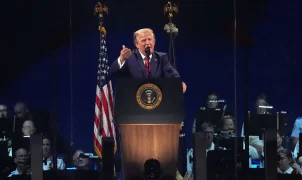 Trump delivers America 250 speech after lightning delay on the Mall