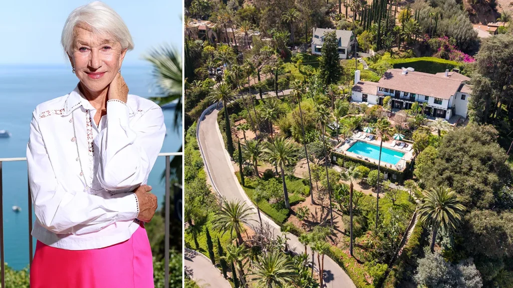 Helen Mirren e Taylor Hackford colocam à venda mansão histórica em Hollywood Hills por US$ 12 milhões