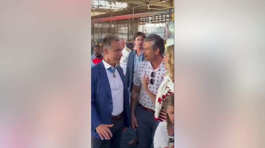 WATCH: Hegseth meets Medal of Honor recipients at NASCAR Cup Series race