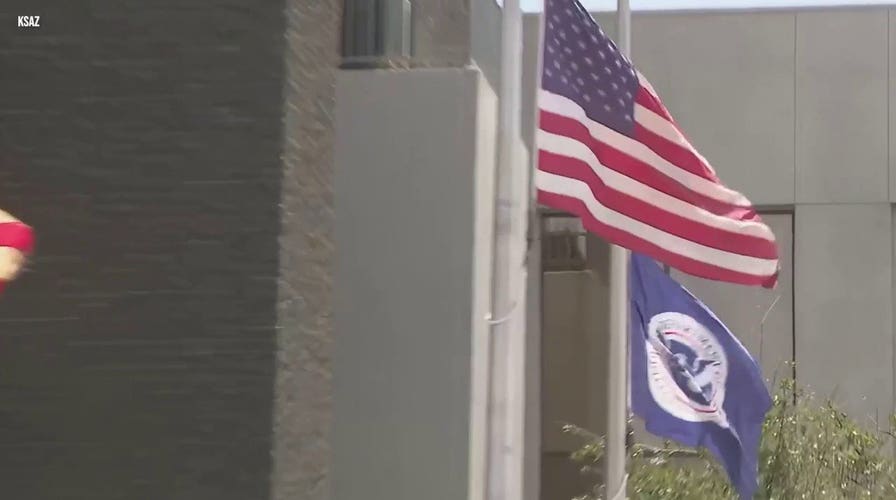 SEE IT: Bullet holes appear in a window after gunfire targets Phoenix ICE site as FBI investigates