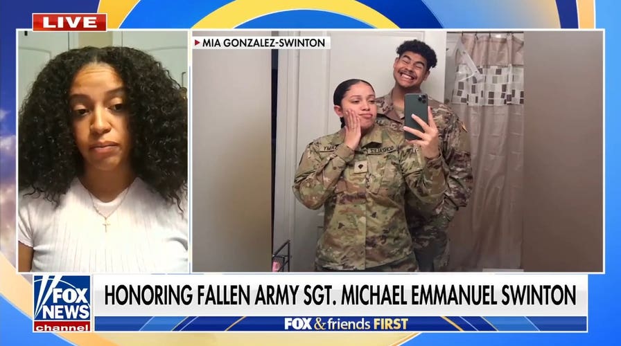 Widow pays tribute to US Army Sgt Michael Emmanuel Swinton killed in Iraq