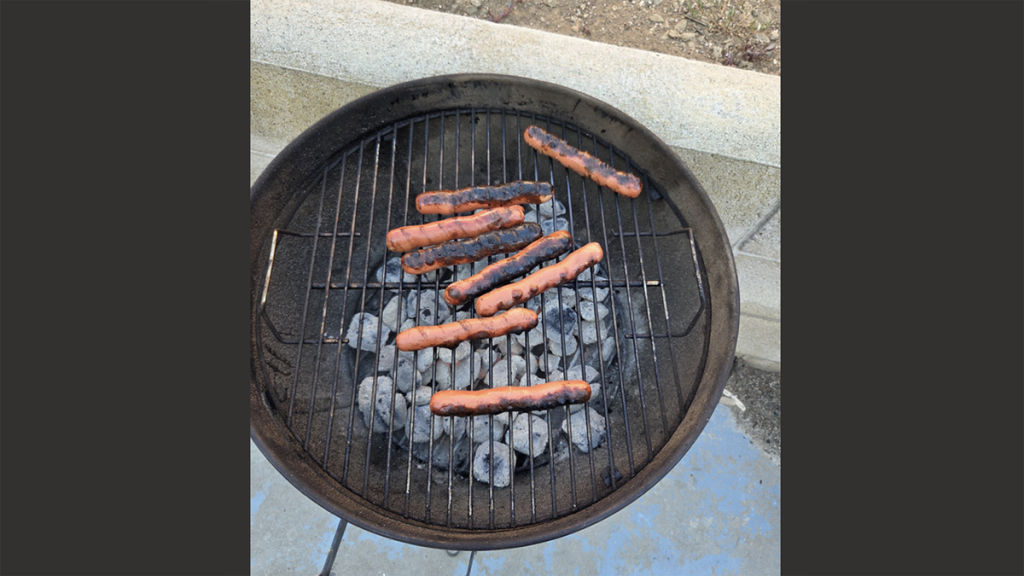 Screencaps reader Jim T in San Diego sends in his heat wave dogs