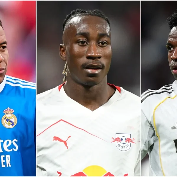 Real Madrid fecha acordo com RB Leipzig e prepara trio ofensivo com Mbappé, Vinicius Jr. e Yan Diomande