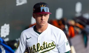 Athletics prospect Ryan Lasko says he is improving after spinal injury