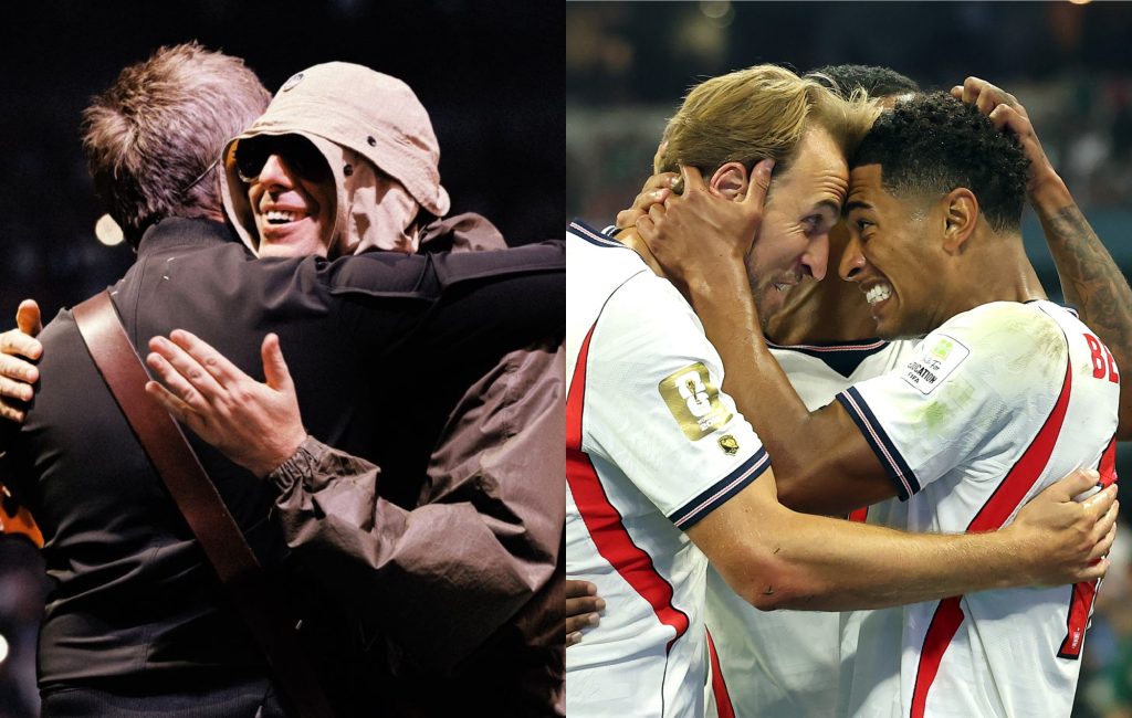 Liam Gallagher comemora vitória da Inglaterra na Copa ao som de Wonderwall e quase acerta placar contra o México