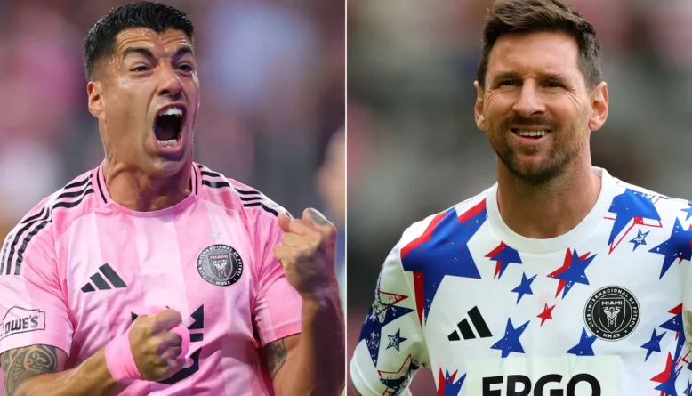 Luis Suárez alcança 50 gols em 100 jogos pelo Inter Miami e só fica atrás de Messi na história do clube