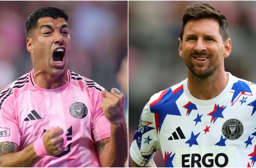 Luis Suárez alcança 50 gols em 100 jogos pelo Inter Miami e só fica atrás de Messi na história do clube