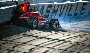 IndyCar's David Malukas hospitalized after Nashville Superspeedway crash