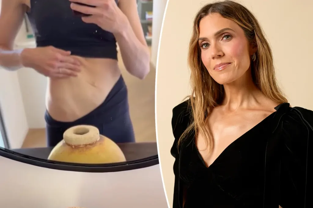 Mandy Moore exibe corpo pós-parto sem filtros e reflete sobre maternidade após três filhos em quatro anos