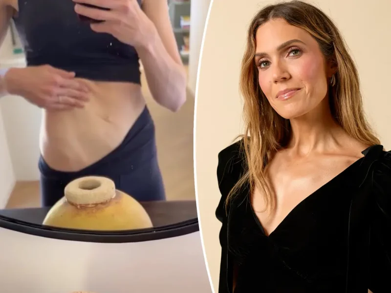 Mandy Moore exibe corpo pós-parto sem filtros e reflete sobre maternidade após três filhos em quatro anos