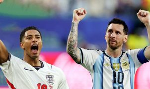 Argentina e Inglaterra fazem semifinal histórica com força máxima e artilheiros em campo