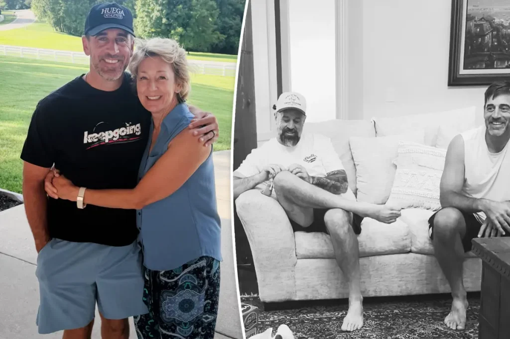 Aaron Rodgers publica fotos com familiares após anos de afastamento: ‘Semana de união’