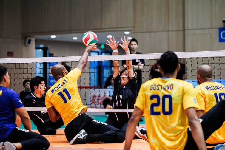 World Paravolley/Divulgação 14/07/2026 - Hanghzou (China) - Brasil vai às quartas do Mundial de vôlei sentado nos dois naipes. Foto: World Paravolley/Divulgação
