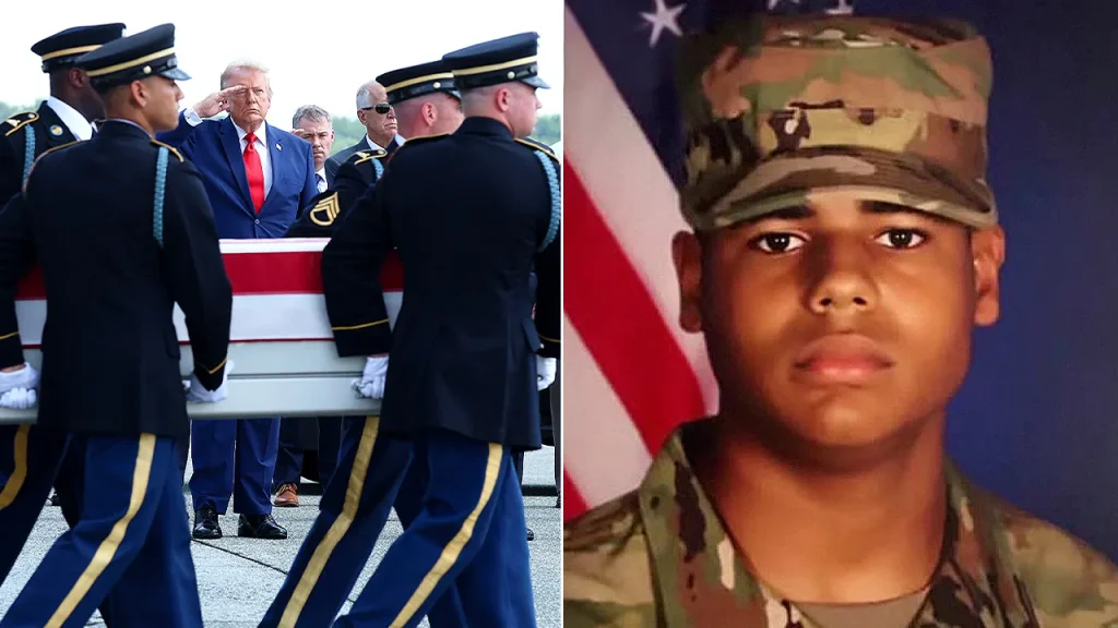 Viúva de sargento americano morto no Iraque ao demolir drone iraniano presta homenagem