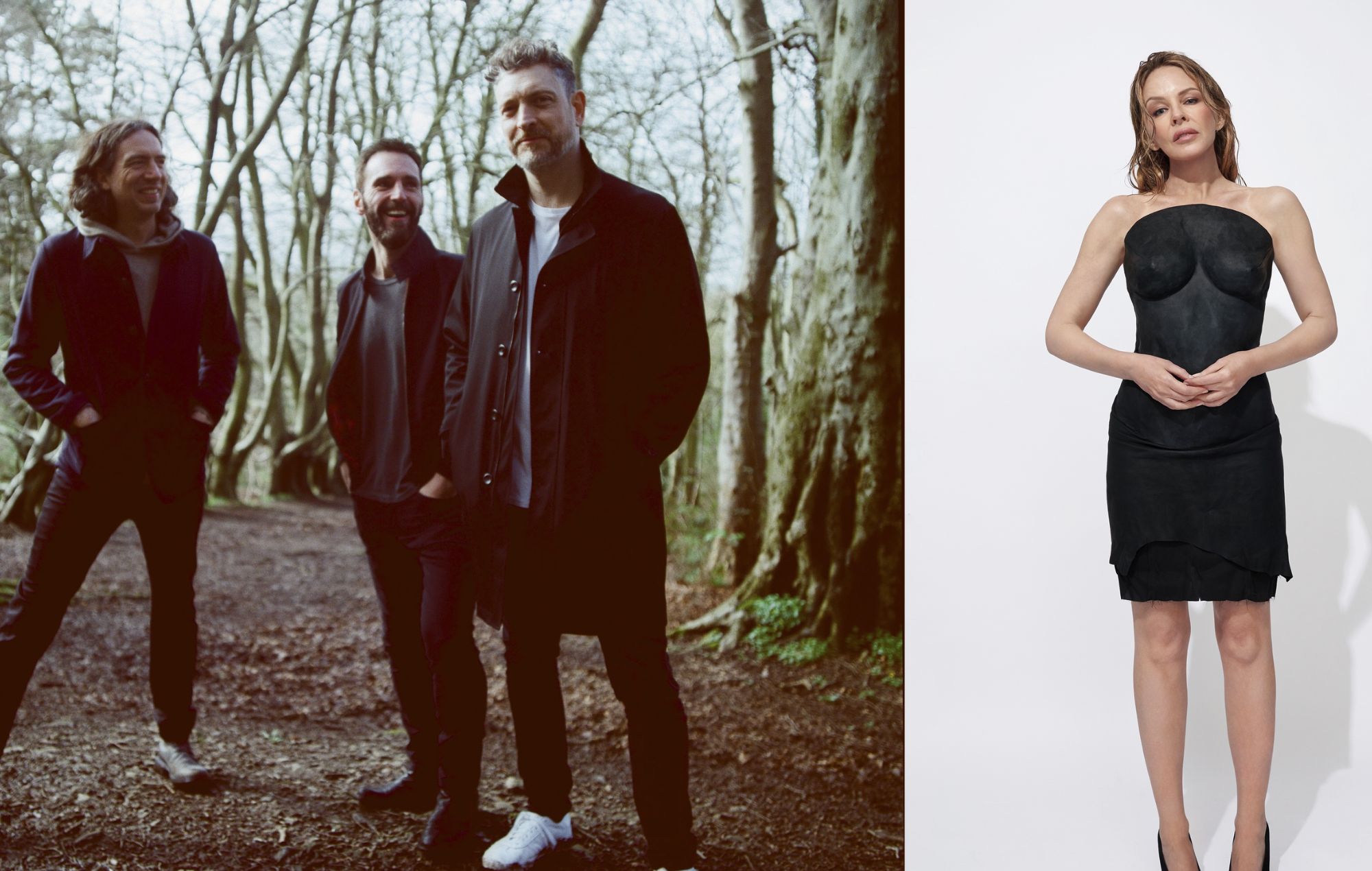 Kylie Minogue and Snow Patrol. CREDIT: Tom Beard & Darenote
