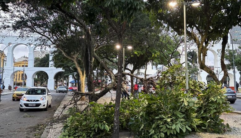 Ventania de até 105 km/h provoca apagão, paralisa metrô e fecha aeroportos no Rio