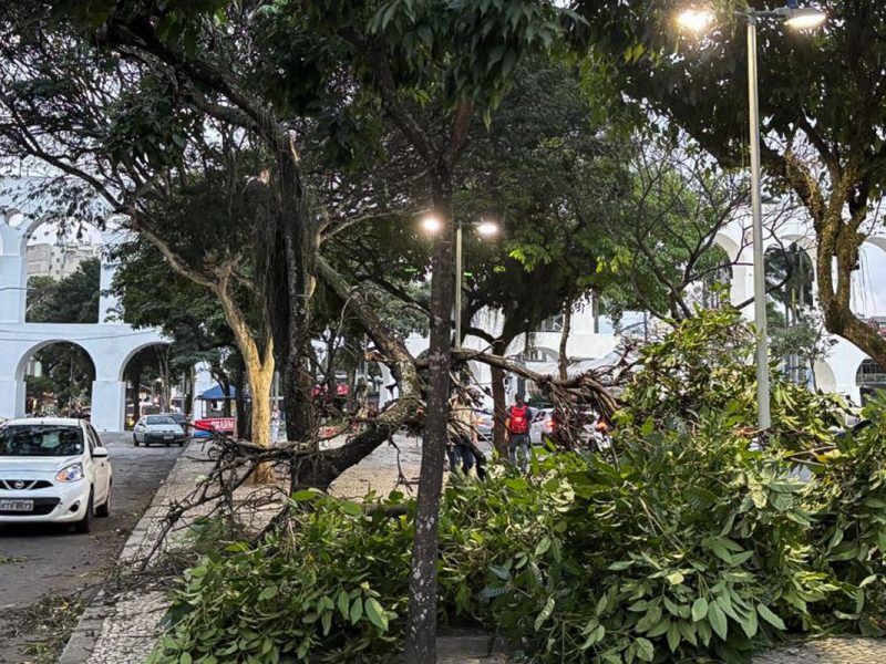 Ventania de até 105 km/h provoca apagão, paralisa metrô e fecha aeroportos no Rio