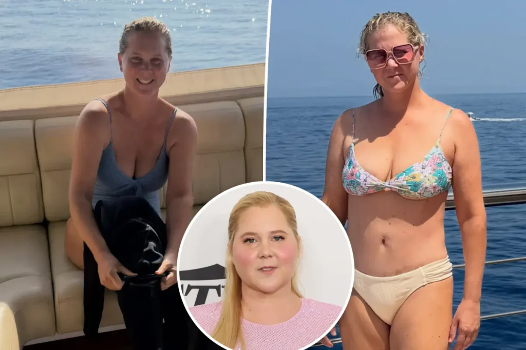 Amy Schumer exibe nova forma física em fotos de biquíni e fala sobre perda de peso sem filtro