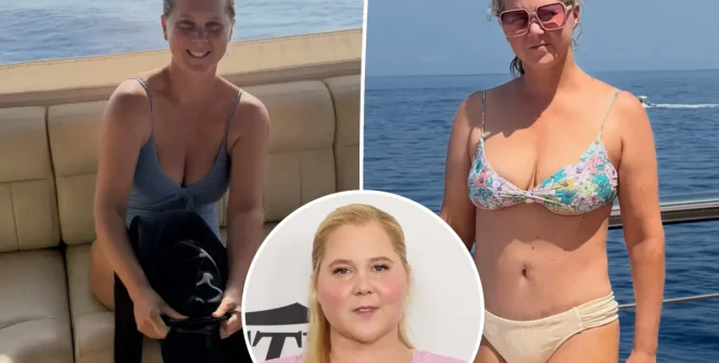 Amy Schumer exibe nova forma física em fotos de biquíni e fala sobre perda de peso sem filtro