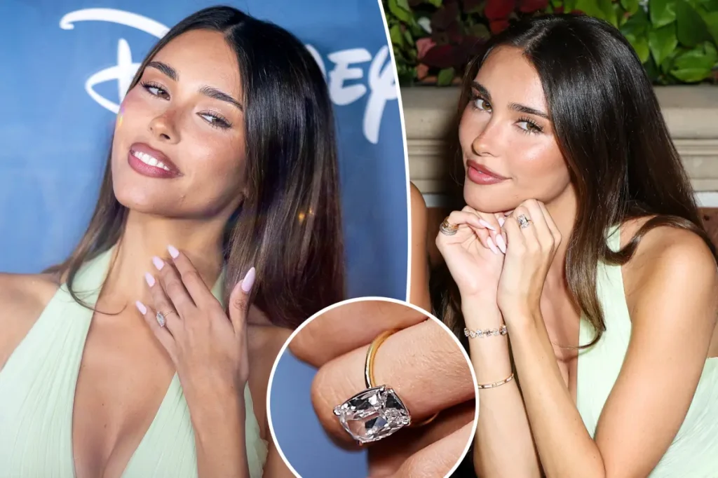 Madison Beer exibe anel de noivado avaliado em até US$ 1,2 milhão em evento em Los Angeles