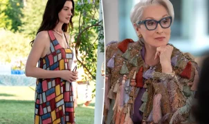 Vestido manchado de Anne Hathaway em O Diabo Veste Prada 2 vai a leilão