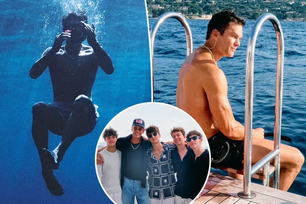 Tom Brady celebra 49 anos com passeio de iate no sul da França ao lado dos filhos