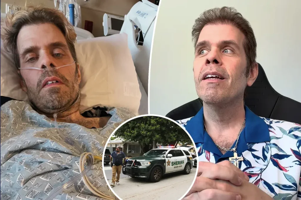 Amigos de Perez Hilton temem que batalha contra sepse tenha desencadeado incidente de automutilação