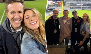 Blake Lively compartilha raro registro de dia com Ryan Reynolds e os quatro filhos em jogo de futebol em Nova York