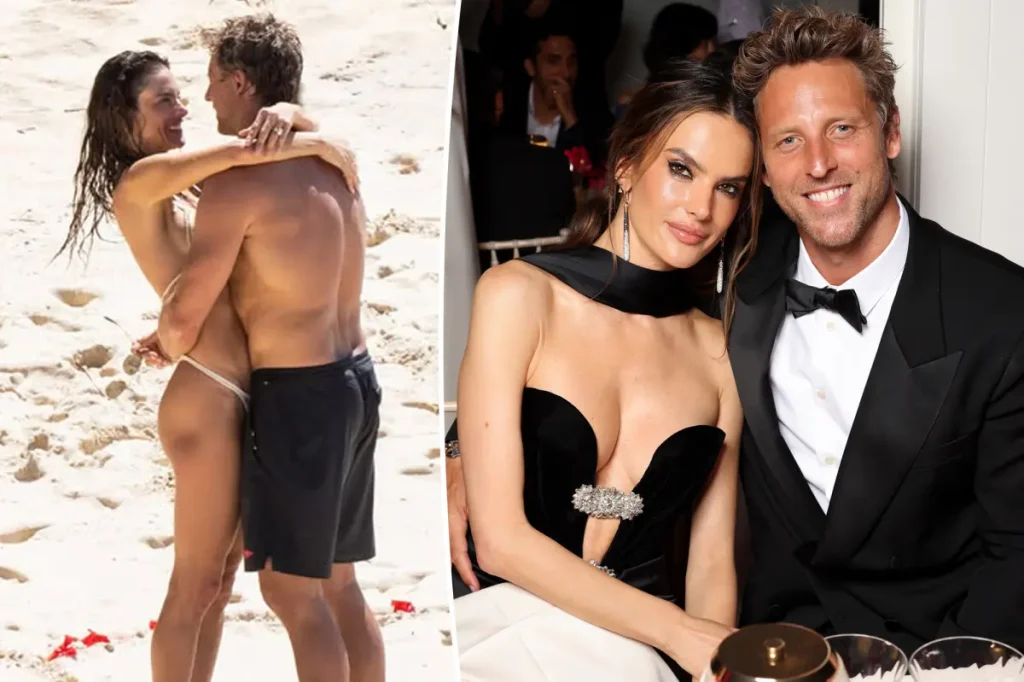 Alessandra Ambrosio anuncia noivado com Buck Palmer em pedido na praia
