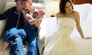 Bruce Willis aparece em foto ao lado da filha Tallulah e do genro Justin Acee durante casamento em Idaho