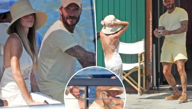 David Beckham vira fotógrafo de Victoria em férias de luxo na Itália