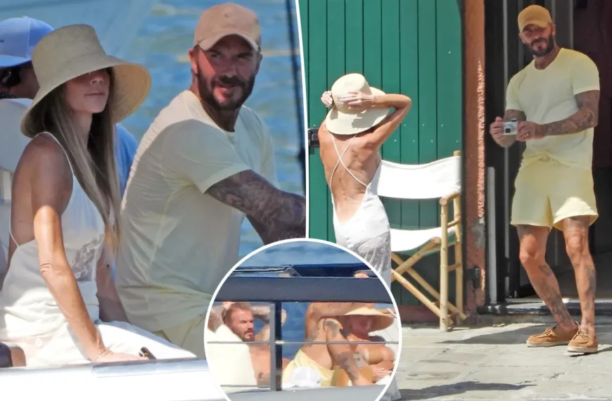 David Beckham vira fotógrafo de Victoria em férias de luxo na Itália