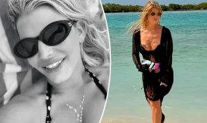 Jessica Simpson compartilha registros de viagem de aniversário em Turks e Caicos