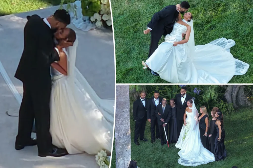 Karl-Anthony Towns e Jordyn Woods se casam em cerimônia na Califórnia com presença de celebridades
