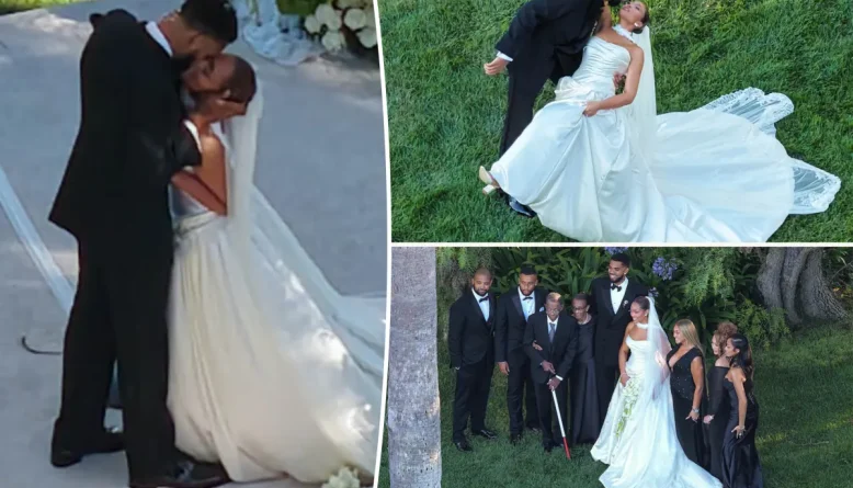 Karl-Anthony Towns e Jordyn Woods se casam em cerimônia na Califórnia com presença de celebridades