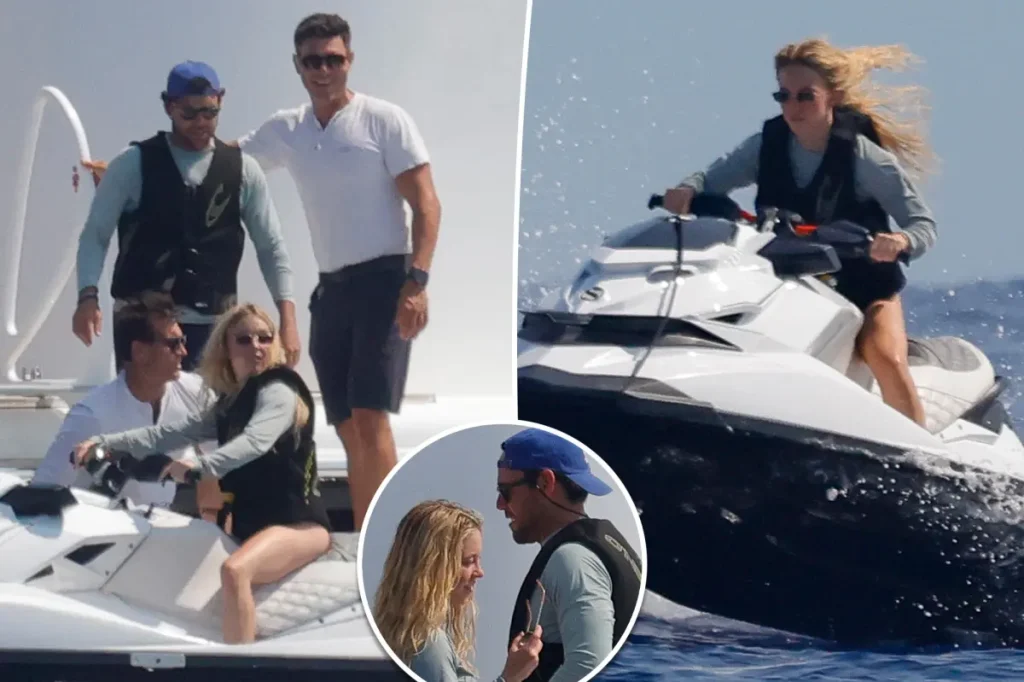 Sydney Sweeney e Scooter Braun são flagrados em iate de bilionário em Mallorca