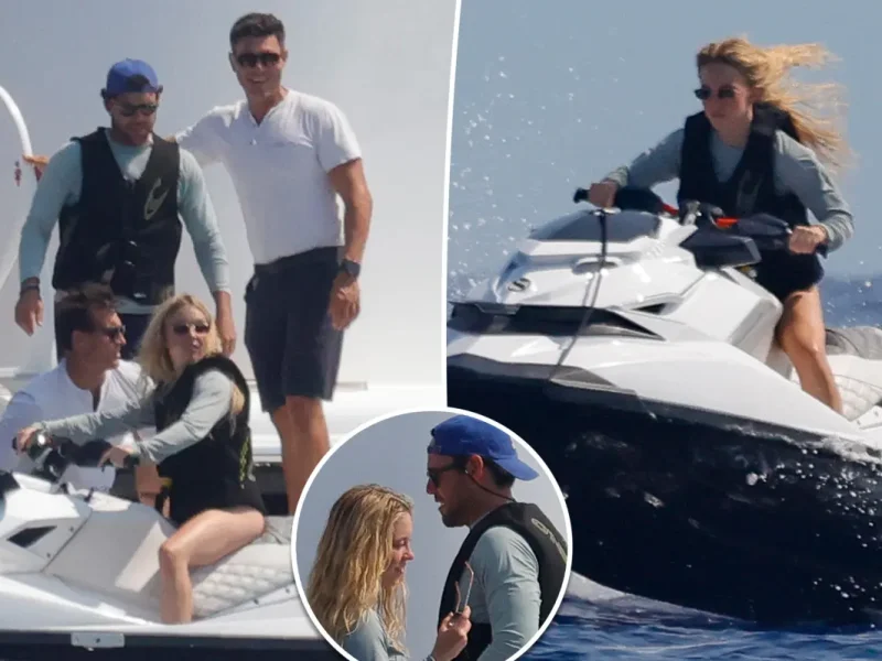 Sydney Sweeney e Scooter Braun são flagrados em iate de bilionário em Mallorca