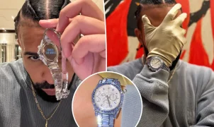 Drake mostra Rolex Daytona exclusivo cravejado de diamantes e safiras avaliado em até US$ 5 milhões