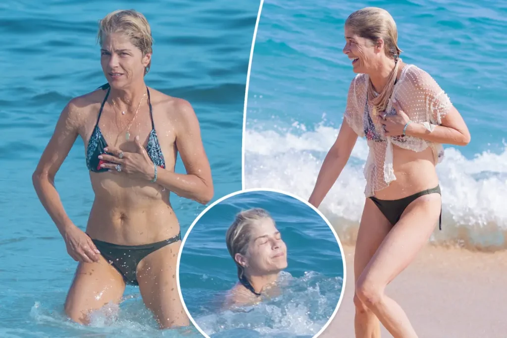 Selma Blair curte praia no México um ano após anunciar remissão da esclerose múltipla