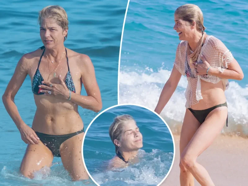 Selma Blair curte praia no México um ano após anunciar remissão da esclerose múltipla