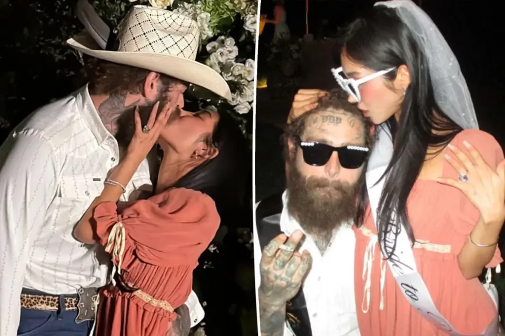 Post Malone e Christy Lee reatam e aparecem noivos em fotos publicadas nas redes sociais