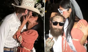 Post Malone e Christy Lee reatam e aparecem noivos em fotos publicadas nas redes sociais