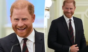 Príncipe Harry surge sorridente em evento nos EUA no mesmo dia em que anuncia retorno ao Reino Unido