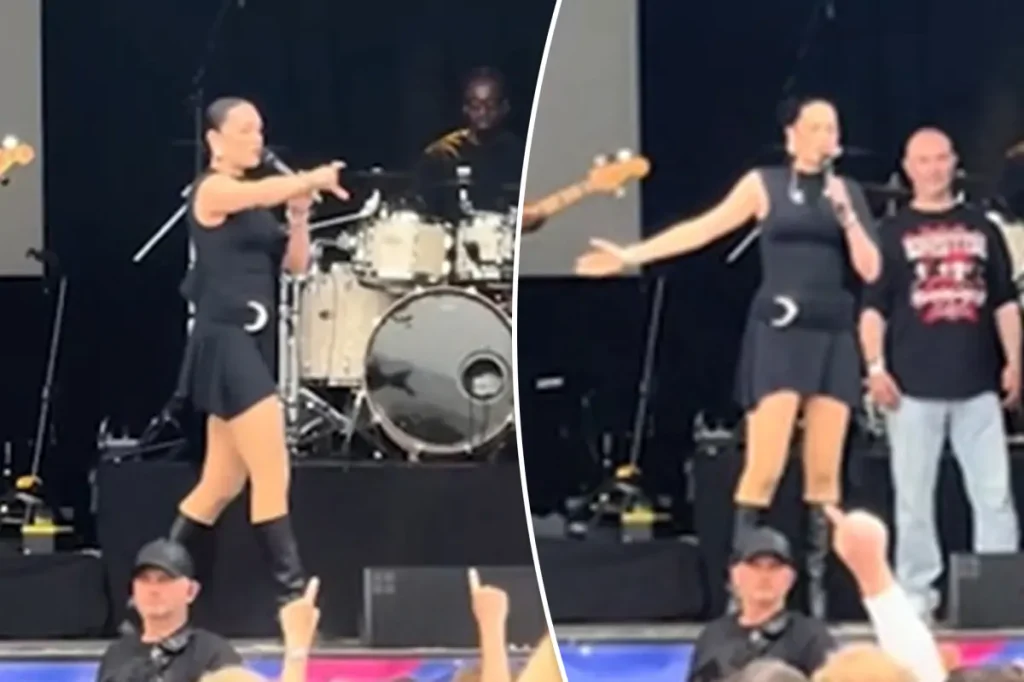 Jessie J interrompe show para expulsar fãs que brigavam: Tirem eles daqui