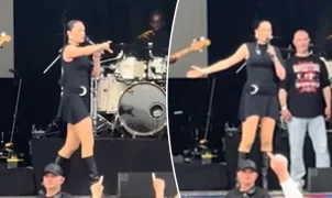 Jessie J interrompe show para expulsar fãs que brigavam: Tirem eles daqui